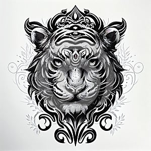 Tiger tattoo ink art wallpaper