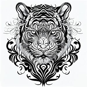 Tiger tattoo ink art wallpaper