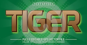 Tiger text editable style effect