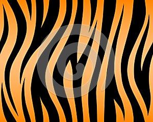 Tiger texture abstract background orange yellow black. Vector jungle stripe africa safari repeated seamless