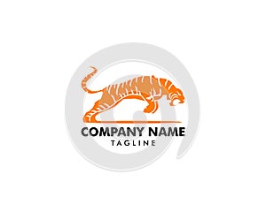 Tiger vector icon logo mascot illustration