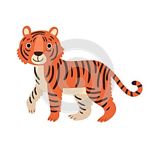 Tiger. Vector illustration. animal character