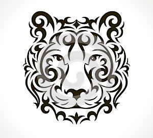 Tiger vector tattoo illustration