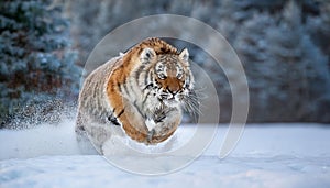 Tiger in wild winter nature photo