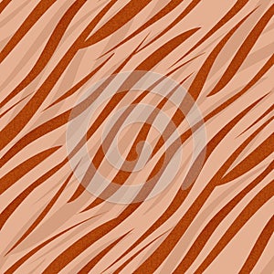 Tiger or zebra wild skin fur leather seamless pattern background