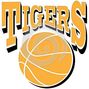 Tigers basketball design EPS vector file