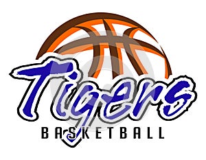 Tigers Basketball Team Graphic