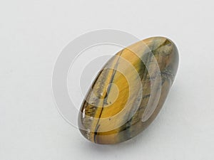 Tigers eye gemstone. Beautiful natural crystal gemstone. Macro s