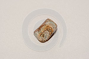 Tigers eye gemstone. Beautiful natural crystal gemstone. Macro shot