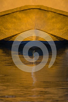 Tight crop view of a sailing boat