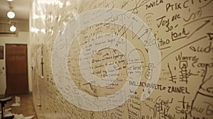 A tight shot of a whiteboard covered in equations and illustrations with the words Fusion Simulation scrawled at the top