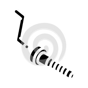 tighten screw wrench assembly furniture glyph icon vector illustration