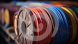 tightly fiber cable spool