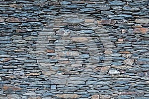Tightly Stacked Small Stone Wall