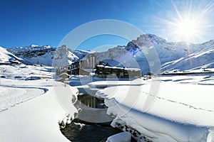 Tignes, alps, France