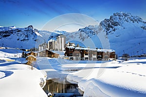 Tignes, alps, France