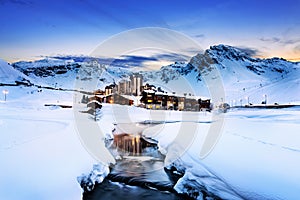 Tignes, alps, France