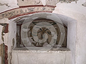 Tigran Tomb, the biggest of Kom es-Shouqafa Catacombs. Alexandria. Egypt