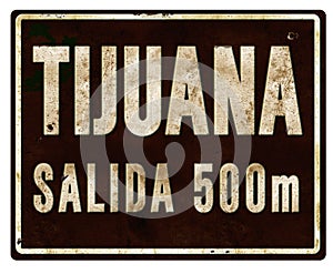 Tijuana City Limits Sign Salada