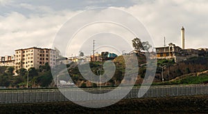 Tijuana Mexico Looking Across Barbed Wire Boundary San Diego Cal