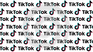 Tik tok social network pattern for background. Vector