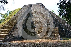 The archaeological site of the pre-Columbian Maya civilization in Tikal