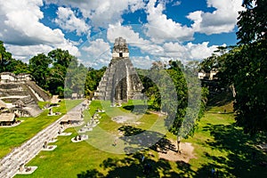 TIKAL, GUATEMALA Pyramids located in El Peten department, Tikal National Park.