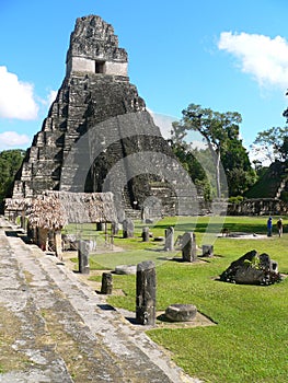 Tikal main plaza photo