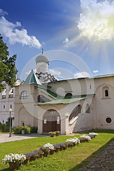 Tikhvin Assumption Monastery, a Russian Orthodox, (Tihvin, Saint Petersburg region, Russia)