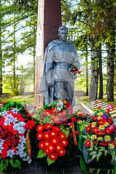 Tikhvin fraternal cemetery of soviet soldiers