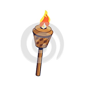 Tiki torch illustration