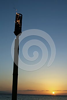 Tiki Torch Sunset