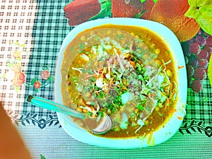 Tikki chaat, a popular snack