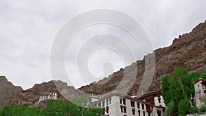 Tikse(Tiksey) gompa or Thiksay(Thiksey) monastery. Built on the Loess Mountain.