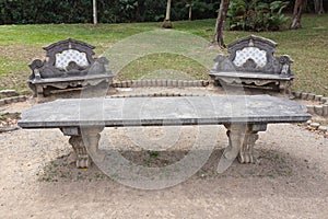 Tile Benches and Table Botanical Gardens Sao Paulo