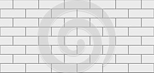 Tile brick pattern. Seamless subway wall. Vector illustration
