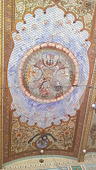 Tile ceiling in  Maharaja palace