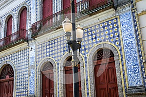 Tile Facade House Casa da Frontaria Azulejada - Santos, Sao Paulo, Brazil