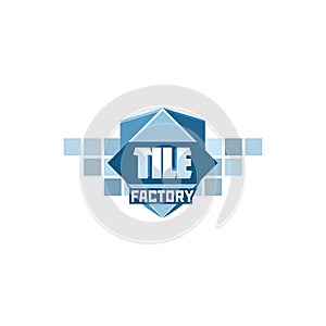 Tile factory logo template.