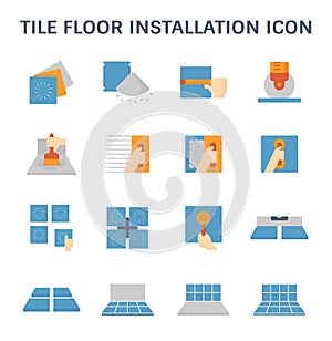 Tile floor icon