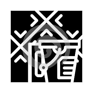 tile installation supplies glyph icon vector illustration
