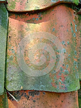 Tile made traditionally from clay