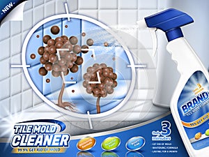 Tile mold cleaner ads photo