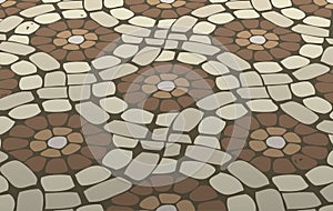 vector tile mosaic floor