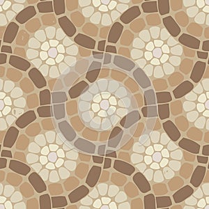 vector tile mosaic floor, stone pattern