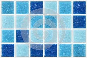 tile mosaic square blue texture background decorated with glitter