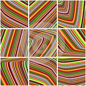 Tile in a motley stripes. Striped vector pattern