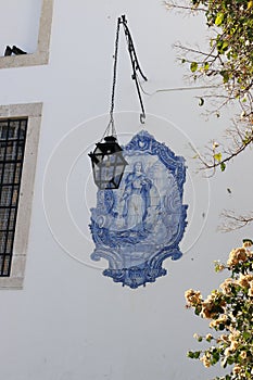 Tile panel of the Church of Santa Luzia - Lisbon - Portugal