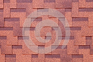 tile on the roof.Background of shingles.Creative background.