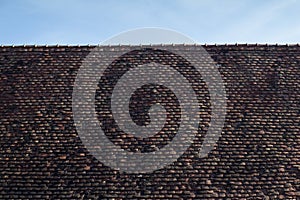 Tile roof from Viscri, Transylvania